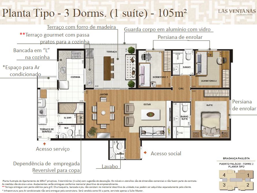 Las Ventanas Apartamento Na Chácara Santo Antonio Com 105M² &Raquo; Terrara Interlagos
