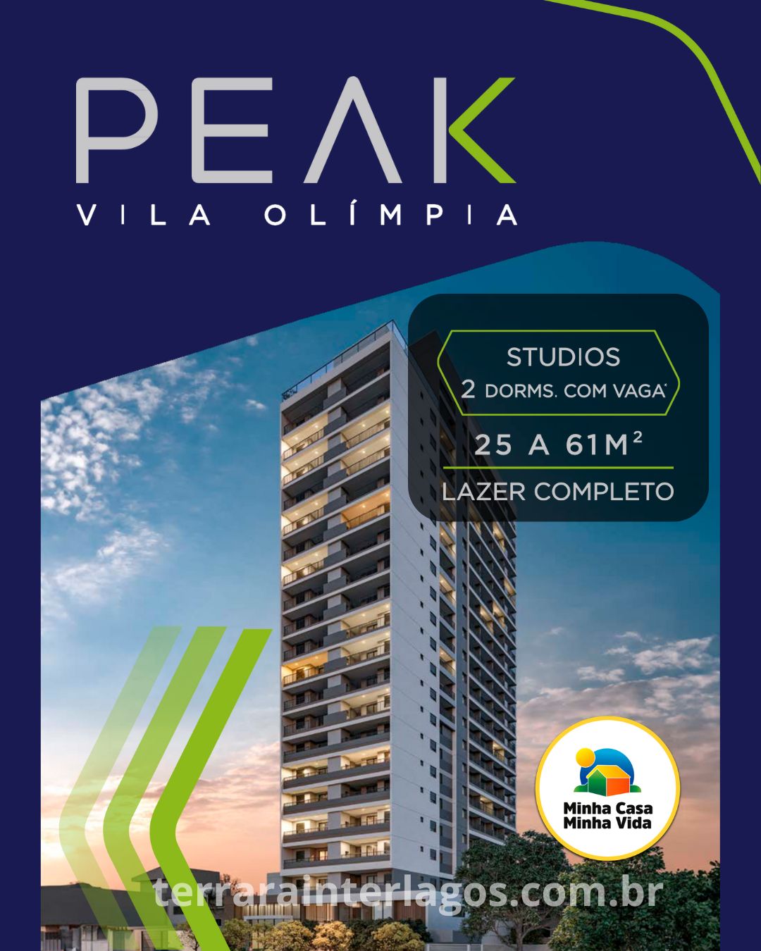 Peak Vila Olímpia - Lançamento - Econ - Rua Quatá - Vila Olímpia - Banner Destaque