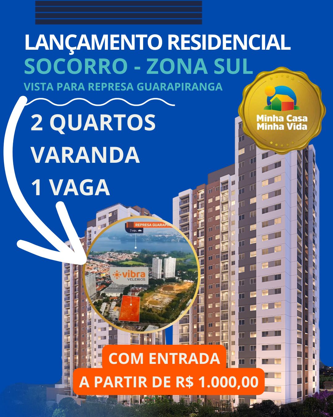 Residencial Estoril - Lançamento - Minha Casa Minha Vida - Interlagos - Banner 2