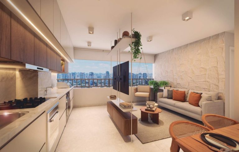 Planta do 011 Brooklin Residence foto 8