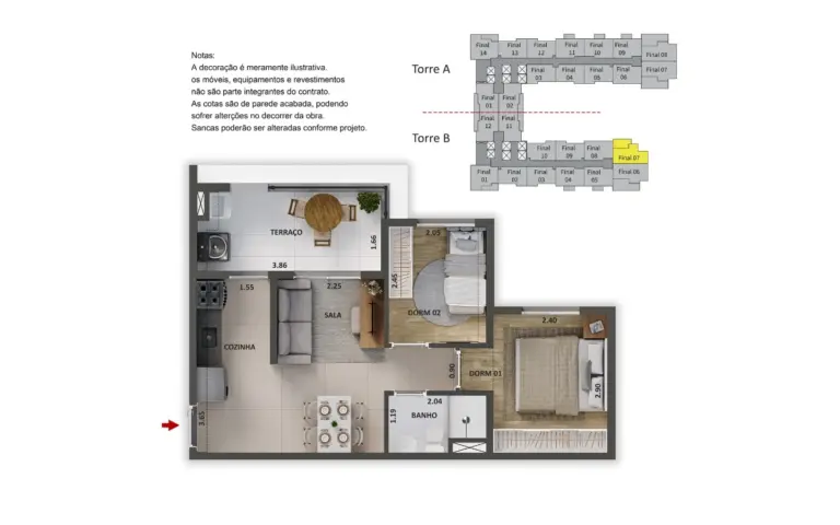 Planta do Alto Granja Julieta, opção 6