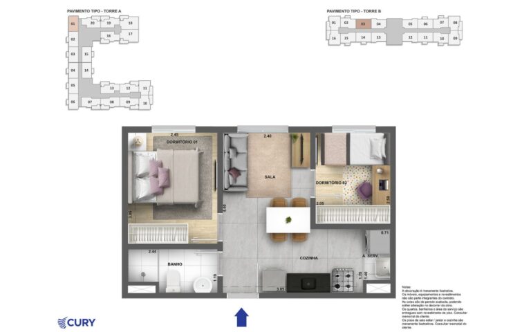 Planta do LIKE Campo Limpo, opção 3