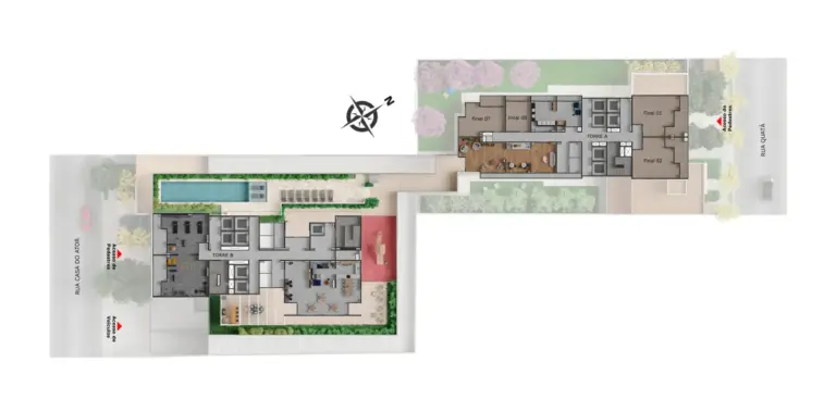 Planta do Peak Vila Olímpia, opção 1