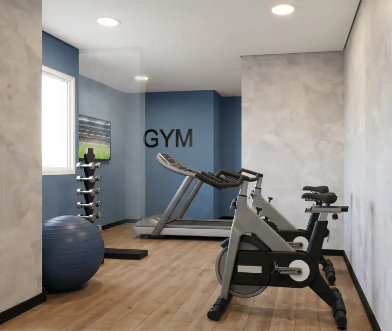 Perspectiva do fitness do Tech Zona Sul