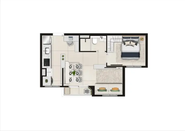 Planta do Vita Giovanni Gronchi, opção 2