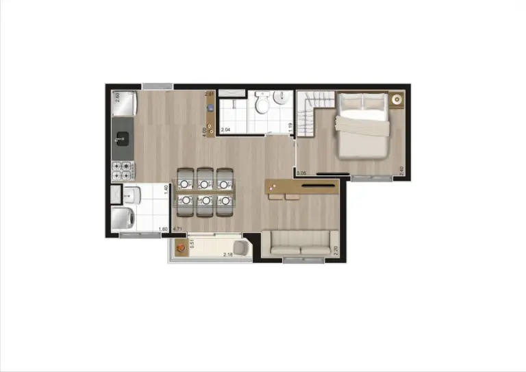 Planta do Vita Giovanni Gronchi, opção 4
